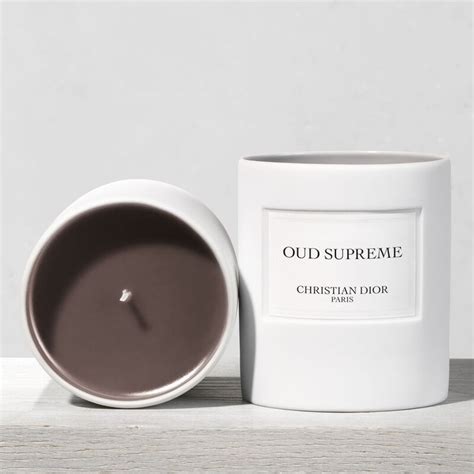 oud supreme dior candle|Oud Suprême Scented Candle: Fragrant Art of Living .